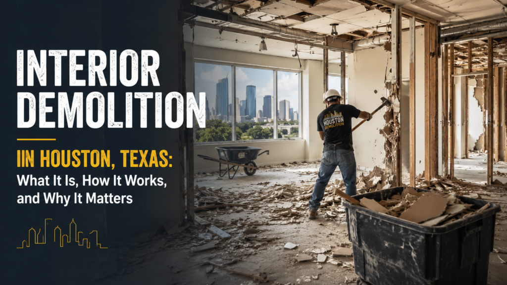 Interior Demolition in Houston, Texas: What It Is, How It Works, and Why It Matters